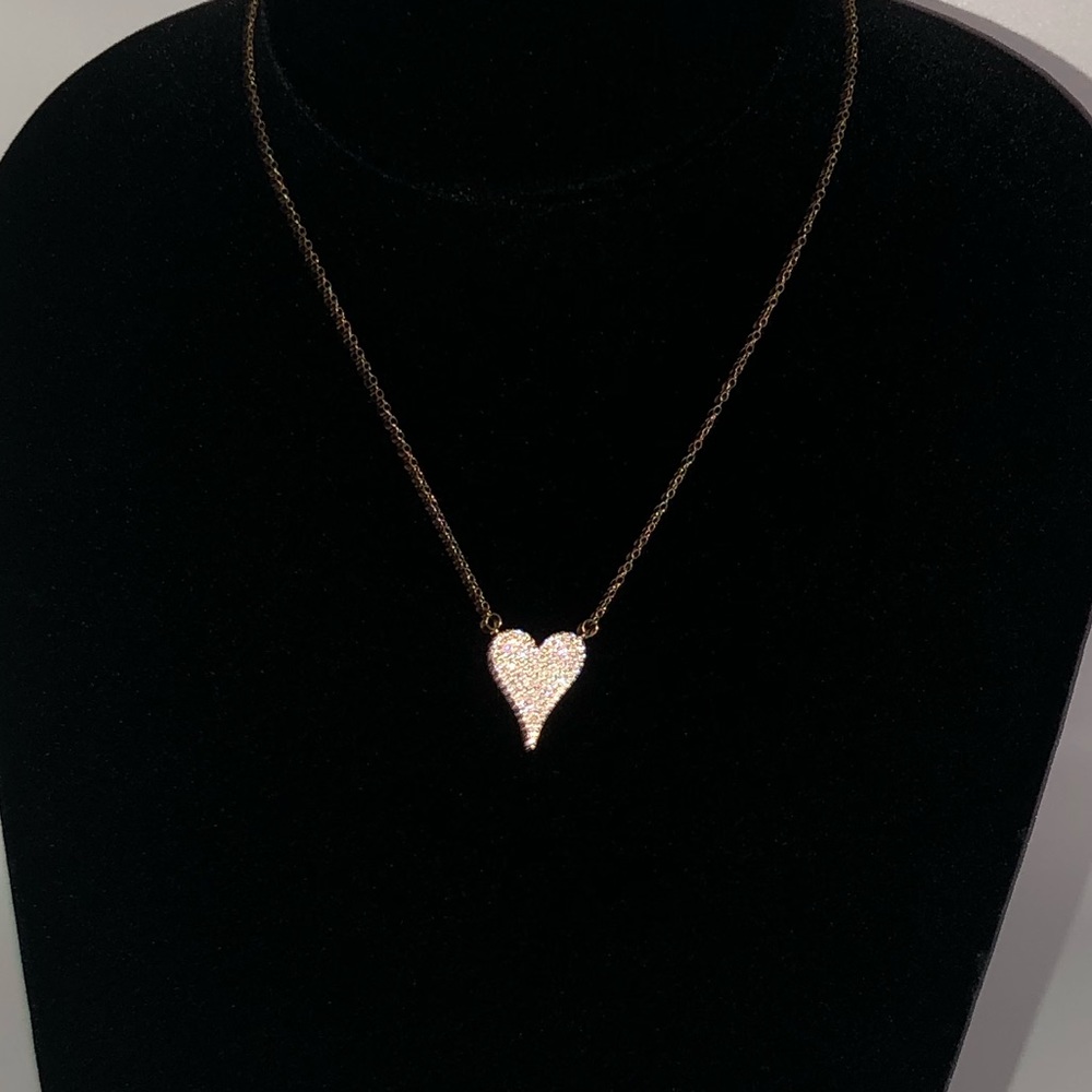 18k 0.83ct Heart Necklace - Picture 11 of 12